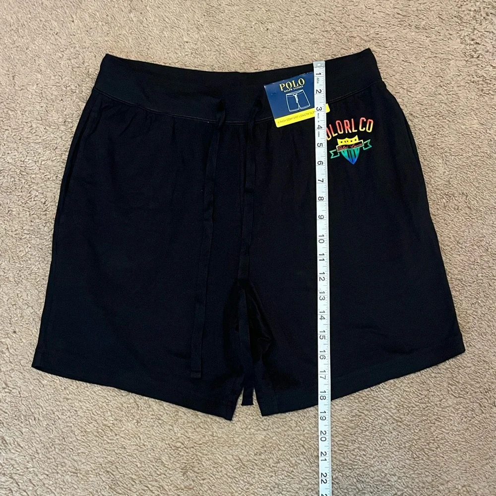 NWT Polo Sport Ralph Lauren 6 inch Comfort Sleeping Shorts Black Size: Medium